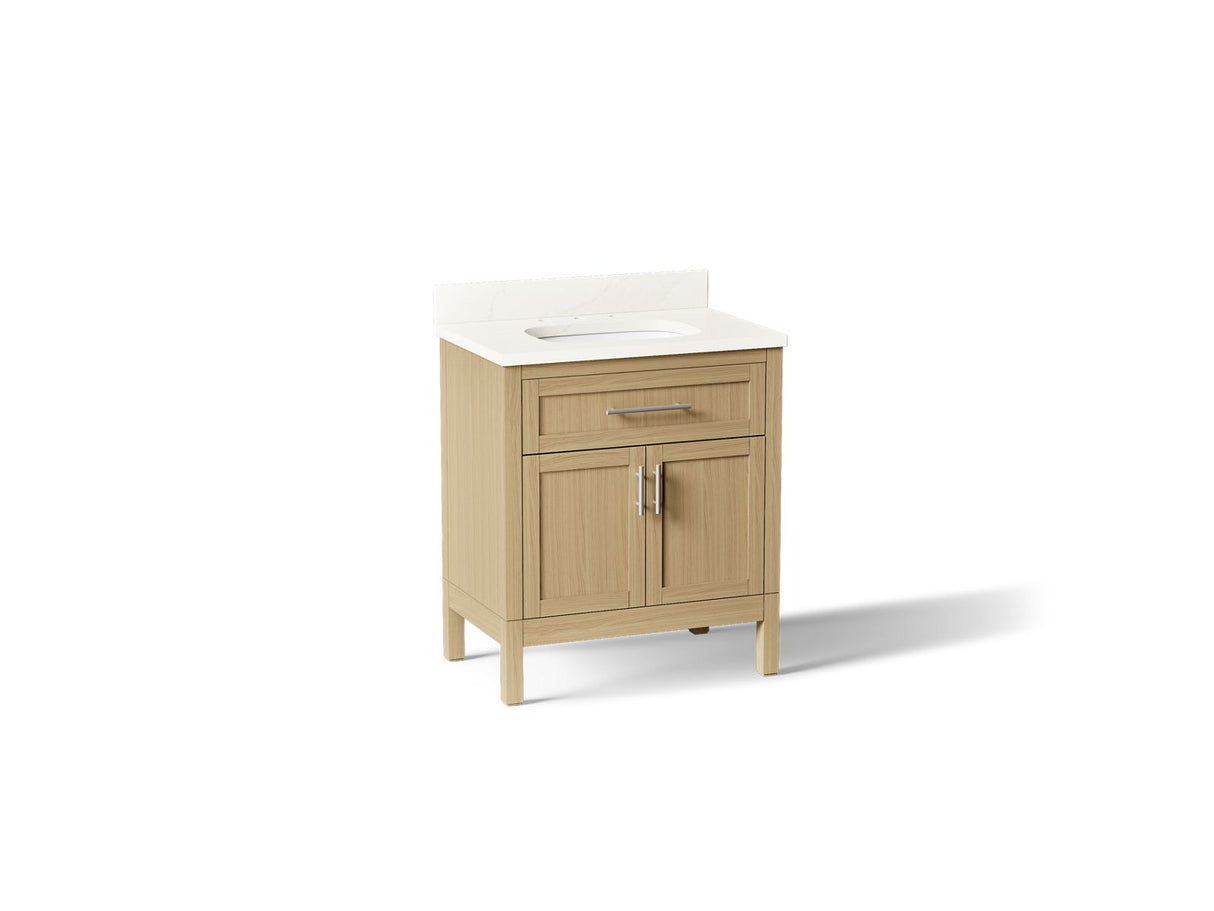 Hadron™ 30" bathroom vanity cabinet with sink and quartz top