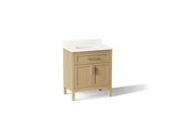 Hadron™ 30" bathroom vanity cabinet with sink and quartz top