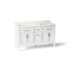 Hadron™ 60" bathroom vanity cabinet with sinks and quartz top