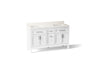 Hadron™ 60" bathroom vanity cabinet with sinks and quartz top
