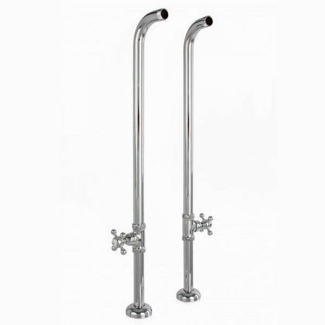 Free Standing Heavy Duty Water Supply Lines with Stop Valves - Extra Long 3970XL