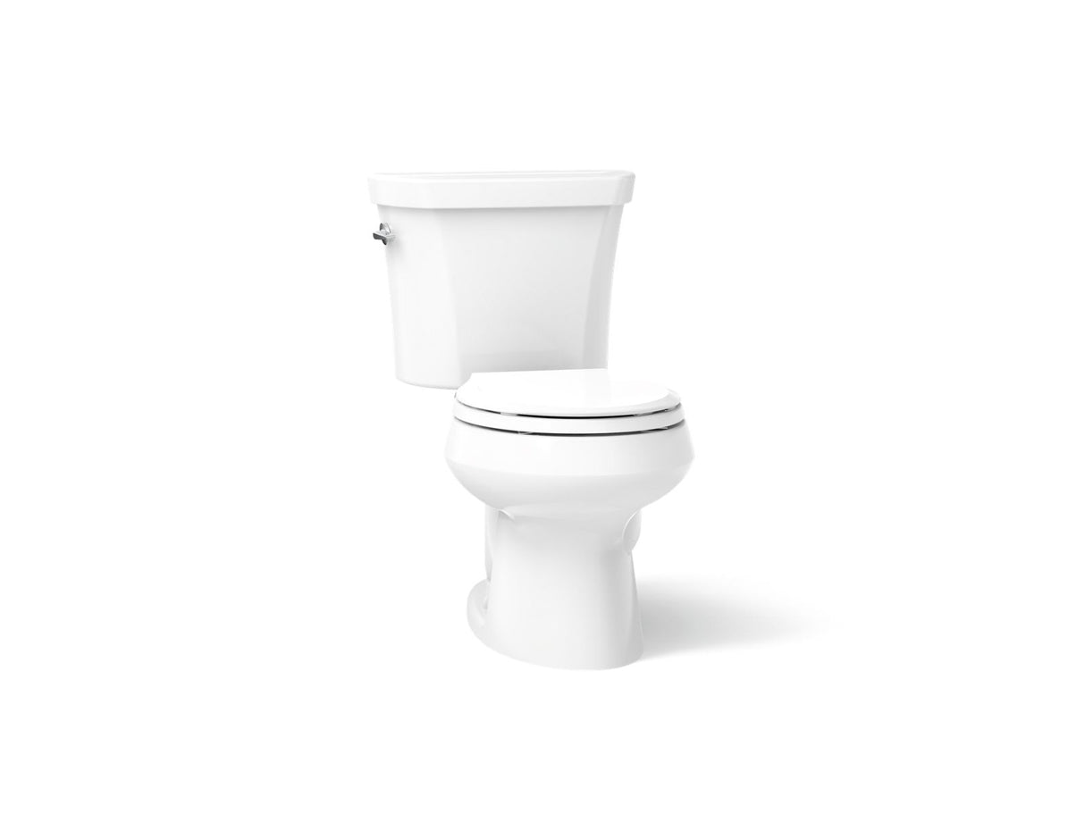Wellworth® Two-piece round-front toilet, dual-flush