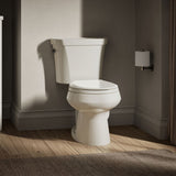 Wellworth® Two-piece round-front toilet, dual-flush