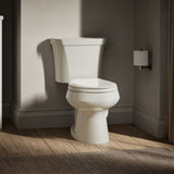 Wellworth® Two-piece round-front toilet, dual-flush