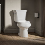 Wellworth® Two-piece round-front toilet, 1.28 gpf