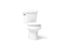 Wellworth® Two-piece round-front toilet, 1.6 gpf