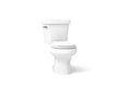 Wellworth® Two-piece round-front toilet, 1.28 gpf