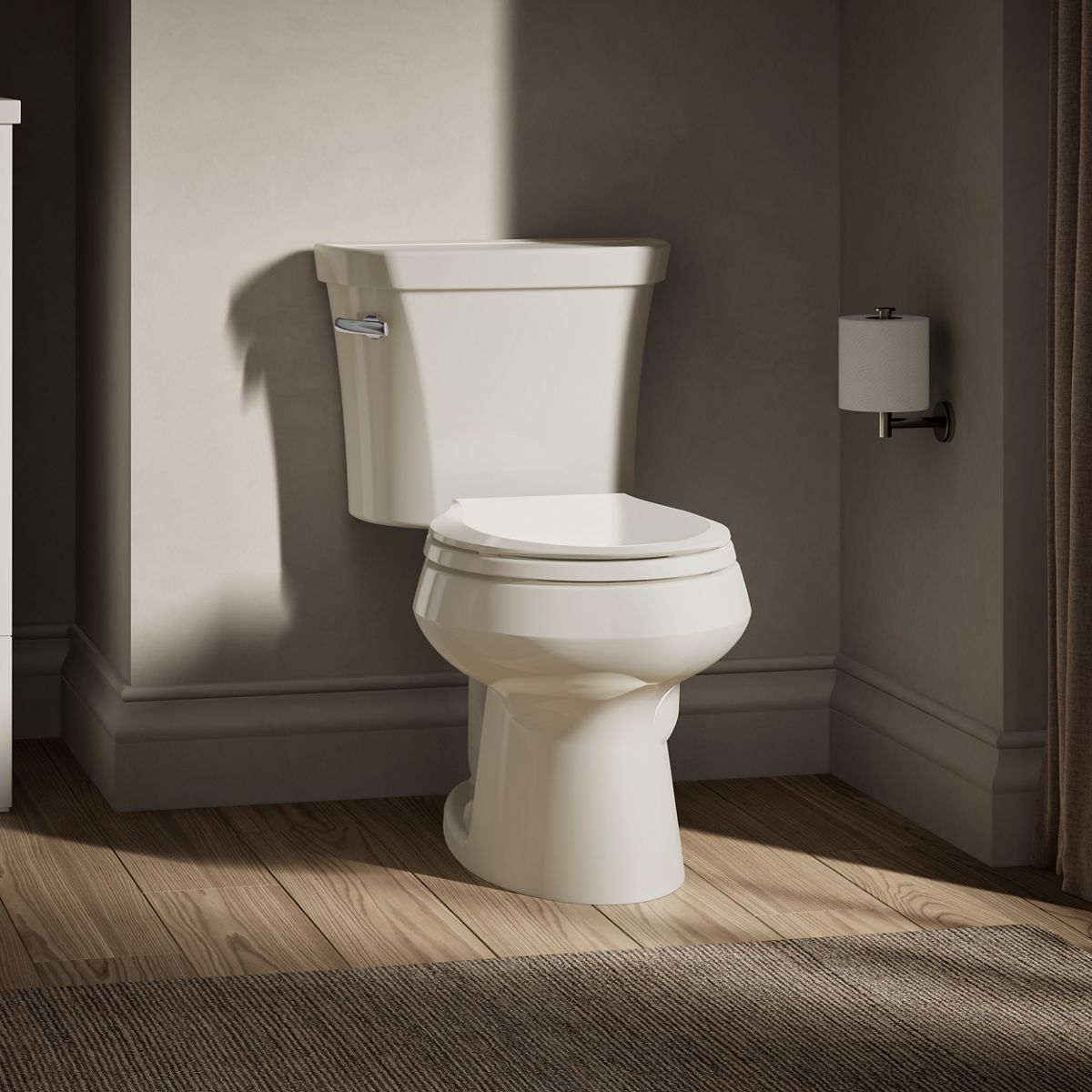 Wellworth® Two-piece round-front toilet, 1.6 gpf