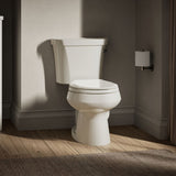 Wellworth® Two-piece round-front toilet, 1.28 gpf