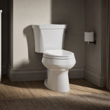 Wellworth® Two-piece elongated toilet, 1.28 gpf