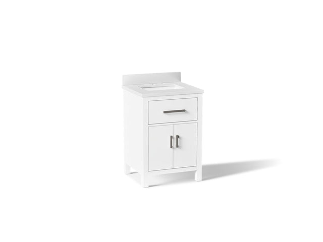 Kresla® 24" bathroom vanity cabinet with sink and quartz top