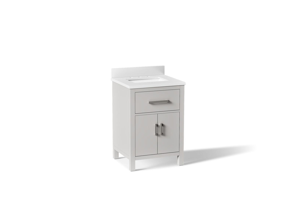 Kresla® 24" bathroom vanity cabinet with sink and quartz top