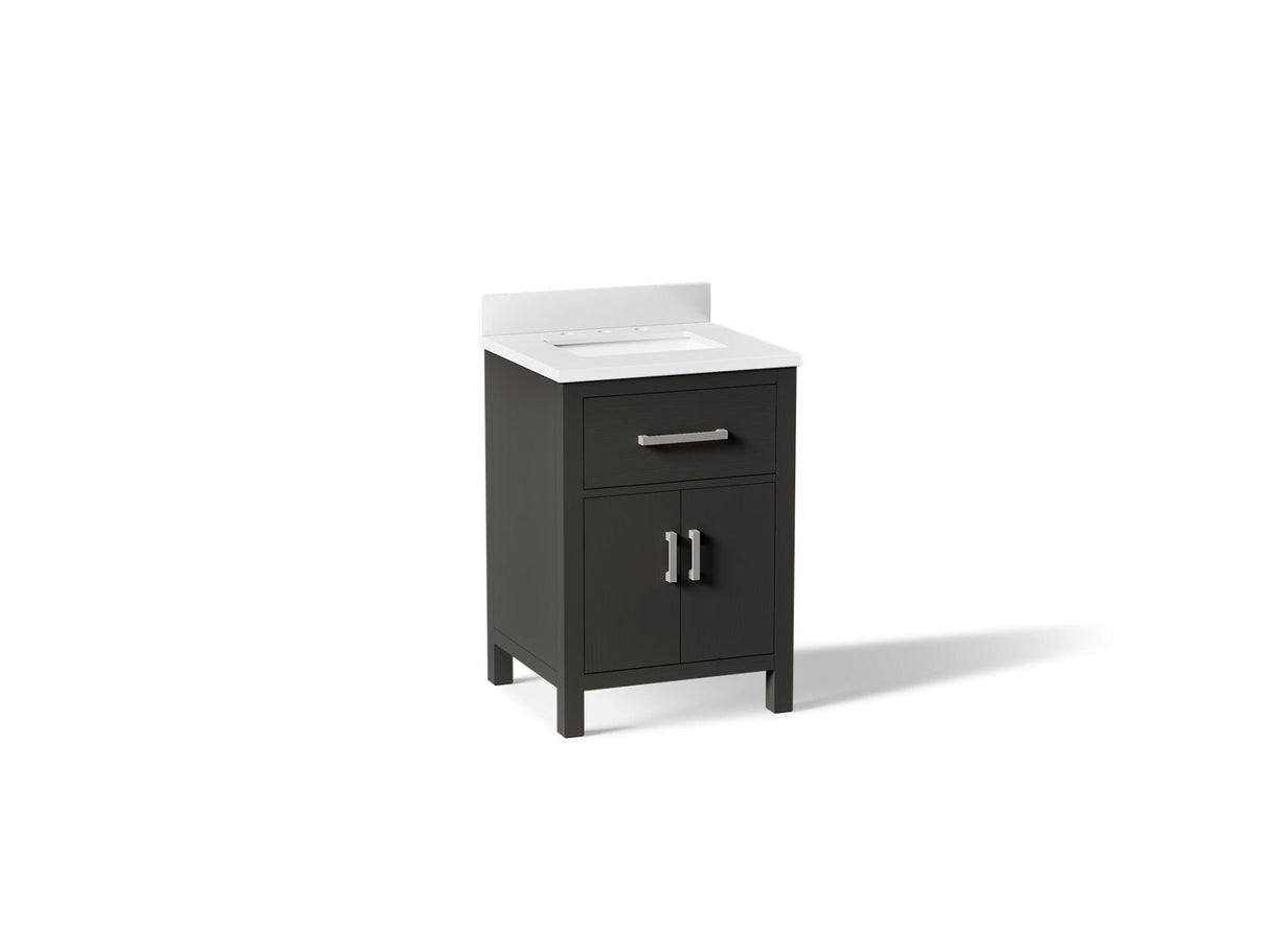 Kresla® 24" bathroom vanity cabinet with sink and quartz top