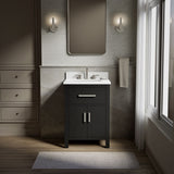 Kresla® 24" bathroom vanity cabinet with sink and quartz top