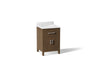 Kresla® 24" bathroom vanity cabinet with sink and quartz top