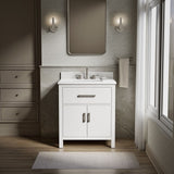 Kresla® 30" bathroom vanity cabinet with sink and quartz top