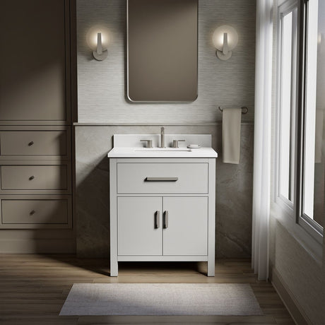 Kresla® 30" bathroom vanity cabinet with sink and quartz top