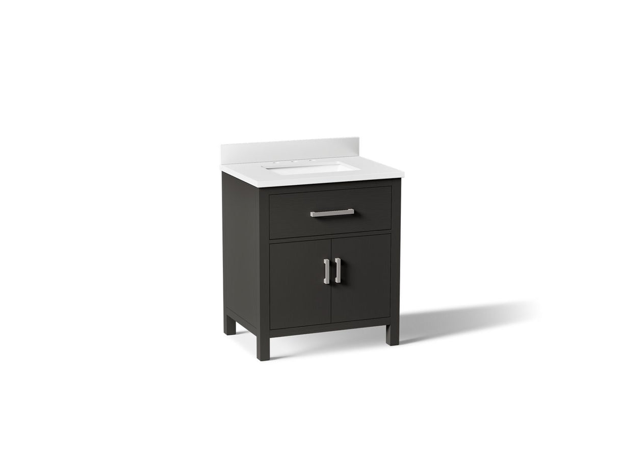 Kresla® 30" bathroom vanity cabinet with sink and quartz top