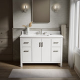 Kresla® 48" bathroom vanity cabinet with sink and quartz top