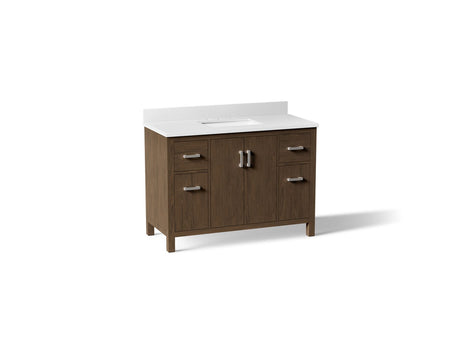 Kresla® 48" bathroom vanity cabinet with sink and quartz top