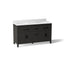 Kresla® 60" bathroom vanity cabinet with sinks and quartz top