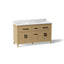Kresla® 60" bathroom vanity cabinet with sinks and quartz top