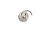 Aquabrass Wall Mount Bathroom Hook 408 Chrome & Nickel - image 2