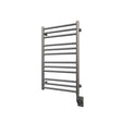 Ico Bath Sorano 19.5"x23" hydronic towel warmer, angled view