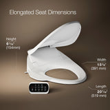 PureWash® E750 Elongated bidet toilet seat with remote control