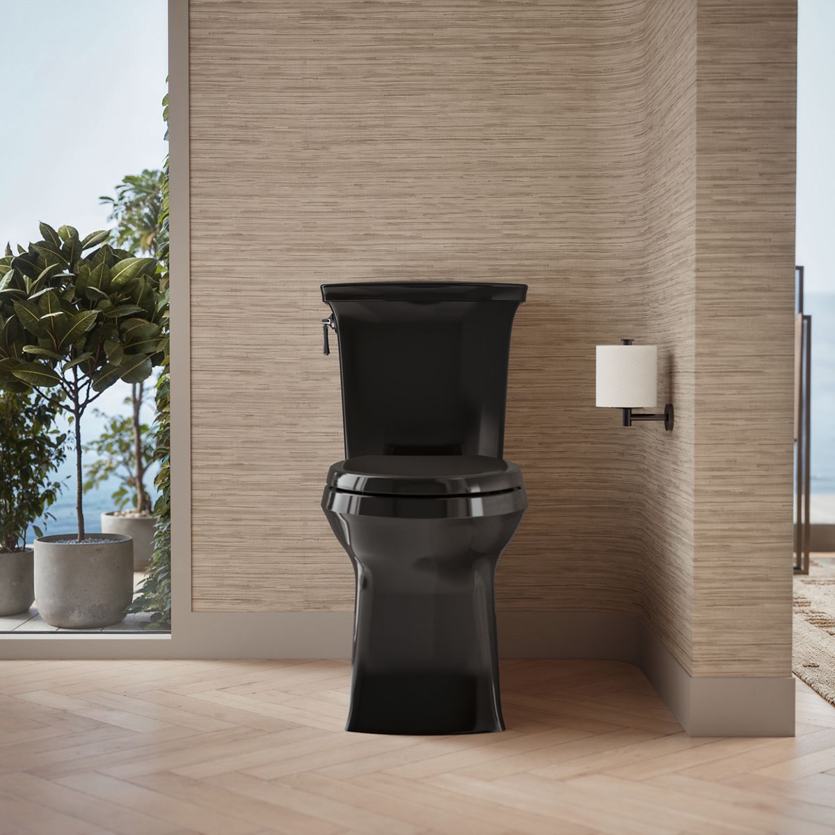 Corbelle® Elongated toilet bowl with skirted trapway