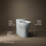Persuade® Elongated toilet bowl with skirted trapway