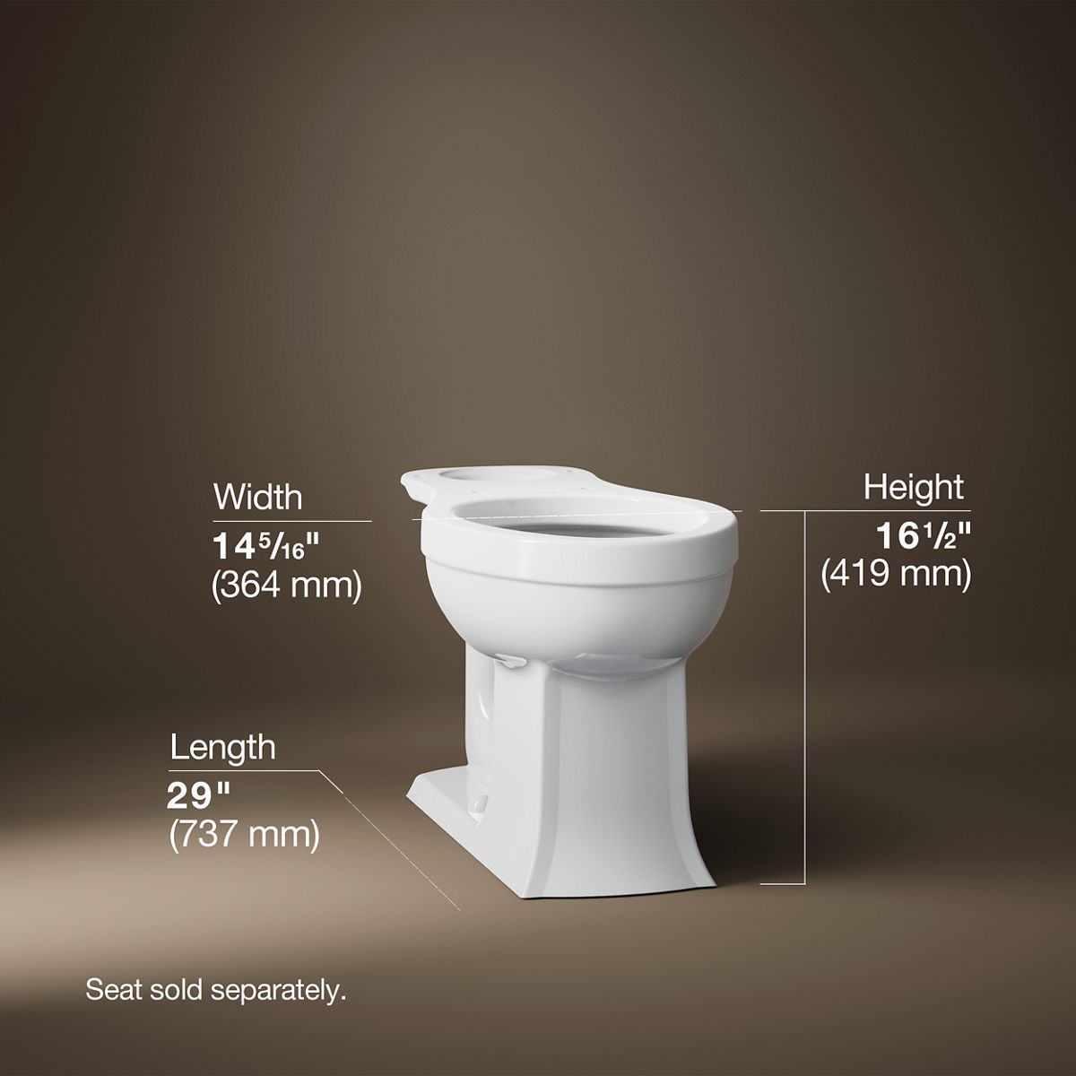 Archer® Elongated toilet bowl