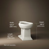 Memoirs® Round-front bowl with exposed trapway