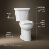 Highline® Two-piece elongated toilet, 1.6 gpf
