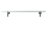 Wallmount glass shelf