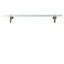 Aquabrass 20-Inch Wall Mount Glass Bathroom Shelf 4510 - image 2