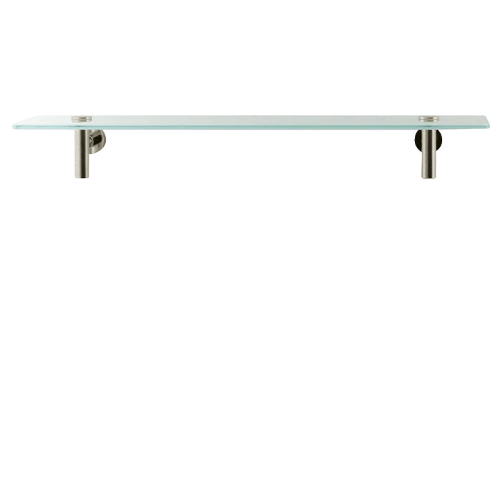 Wallmount glass shelf