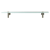 Wallmount glass shelf