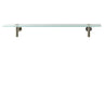 Aquabrass 20-Inch Wall Mount Glass Bathroom Shelf 4510 - image 2