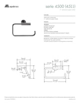 5" wallmount paper holder