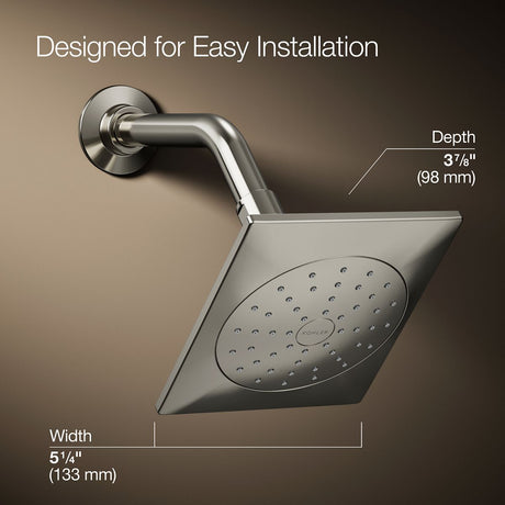 Loure® Single-function showerhead, 1.75 gpm