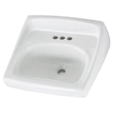 Lucerne® Wall-Hung Sink for Exposed Bracket Support With 4-Inch Centerset