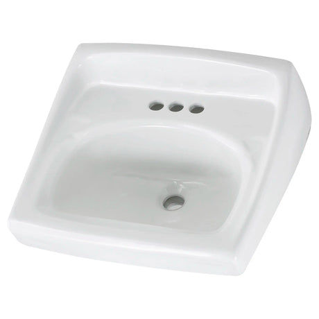Lucerne® Wall-Hung Sink for Exposed Bracket Support With 4-Inch Centerset