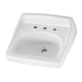 Lucerne® Wall-Hung Sink Less Overflow With 8-Inch Widespread