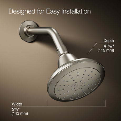 Pinstripe® Single-function showerhead, 1.75 gpm