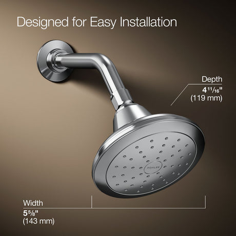 Pinstripe® Single-function showerhead, 2.5 gpm