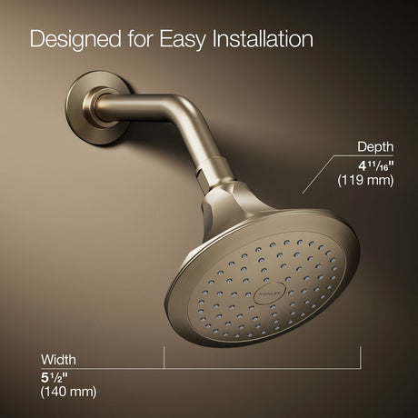 Memoirs® Single-function showerhead, 2.5 gpm