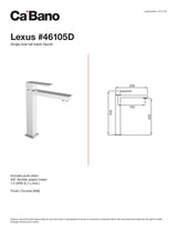 Tall singe hole basin faucet
