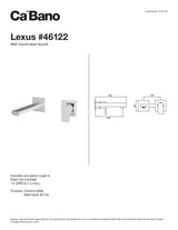 Wall mount basin faucet