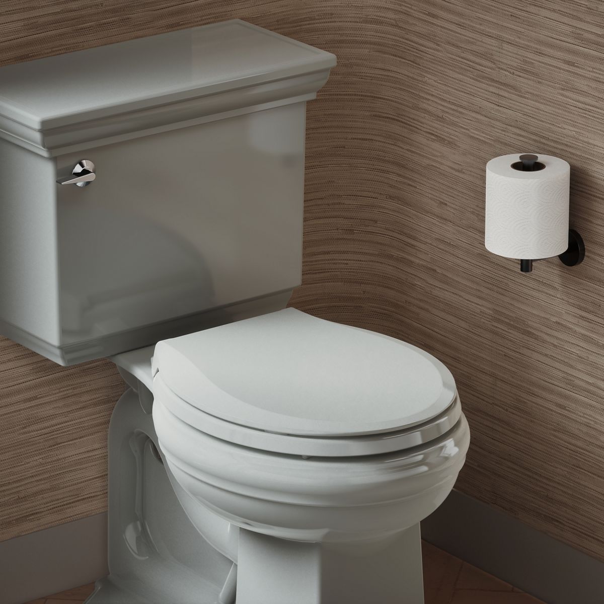 Cachet® ReadyLatch® Quiet-Close™ round-front toilet seat